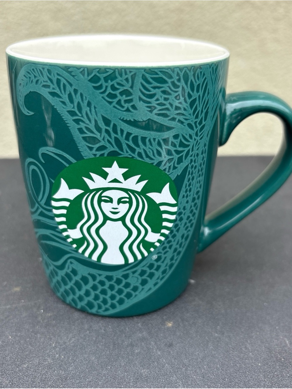Starbucks 10 Oz Mug Green Ceramic Coffee Tea Mermaid Logo Dishwasher Safe 2020
